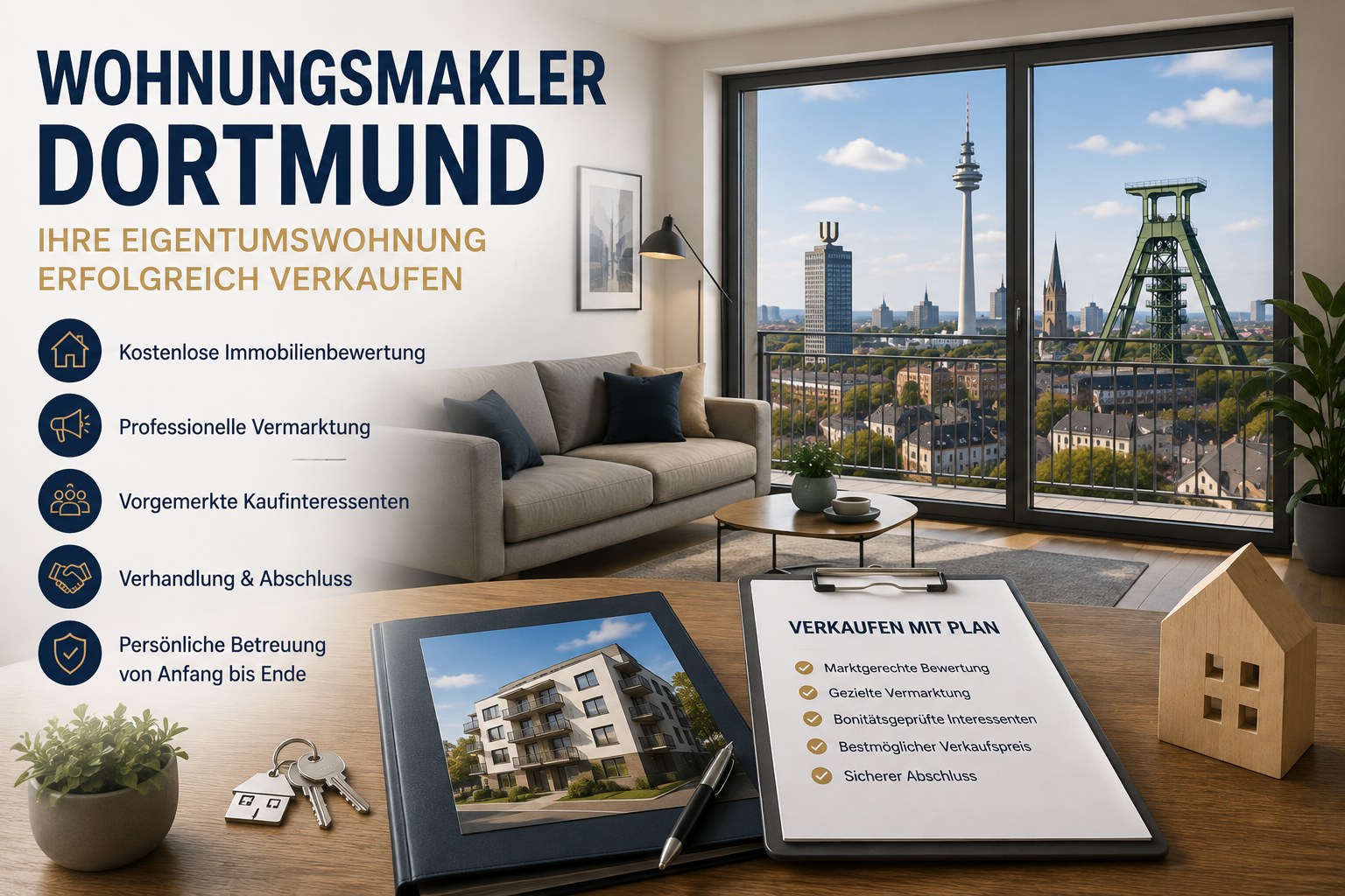 Wohnungsmakler Dortmund: Eigentumswohnung erfolgreich verkaufen